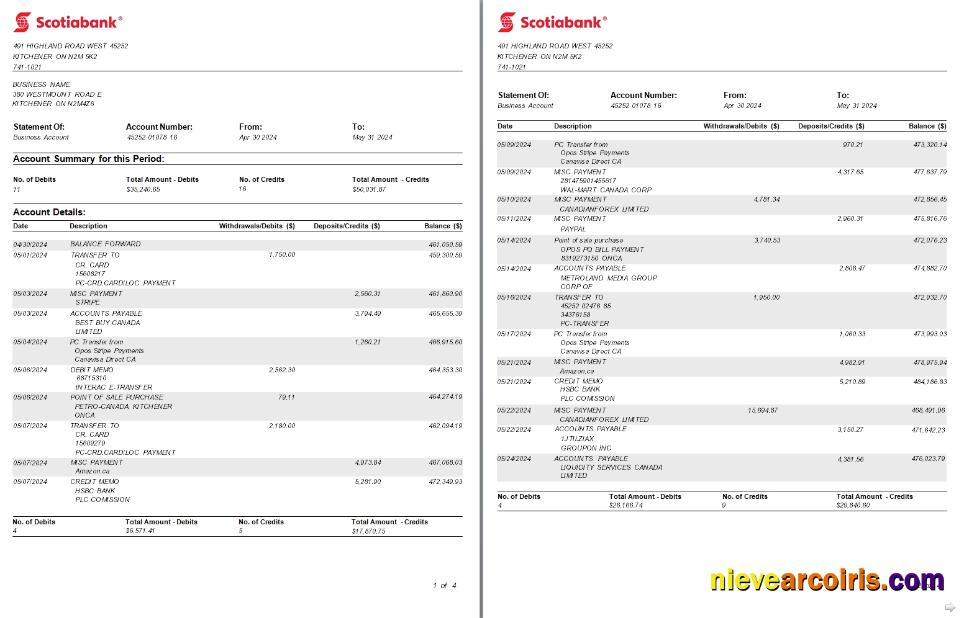 Canada Ontario Scotiabank business 1-2 scr